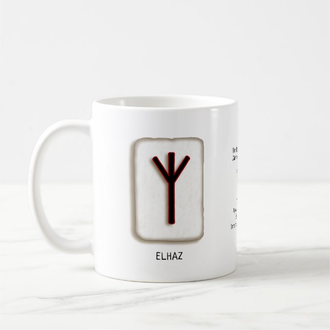 Elhaz RuneStone Mug (Left)