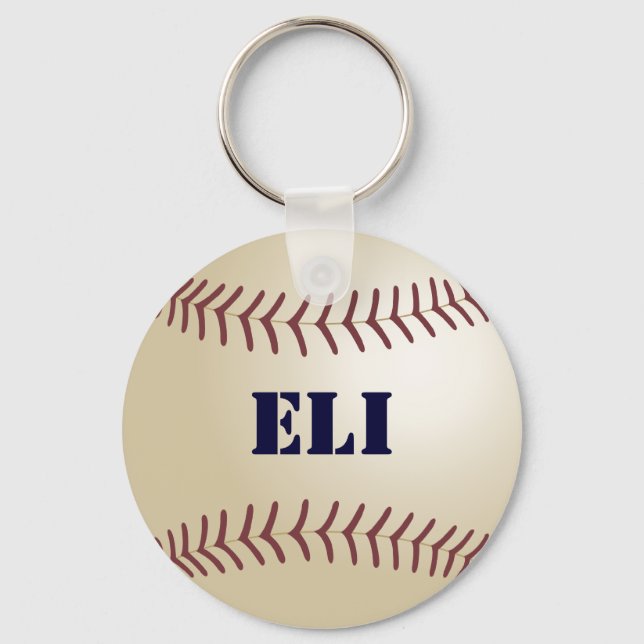 Eli Baseball Keychain by 369MyName (Front)