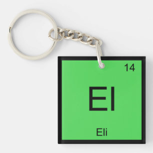Eli Name Chemistry Element Periodic Table Key Ring
