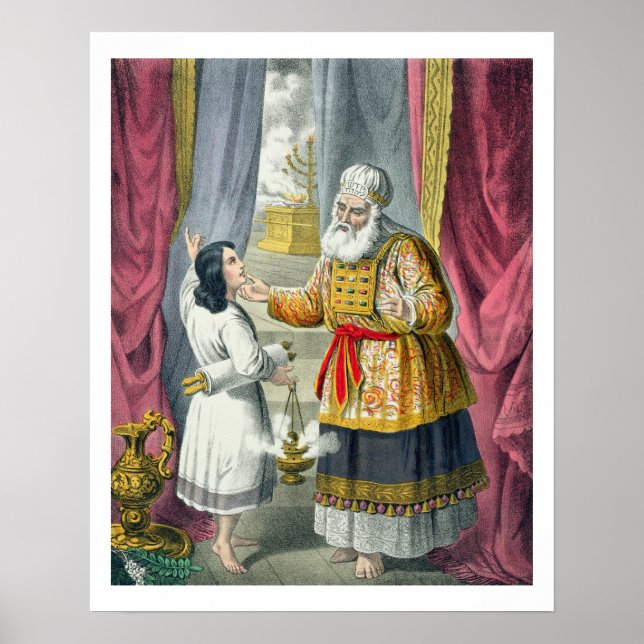 Eli Questioning Samuel Regarding the Vision, from Poster (Front)