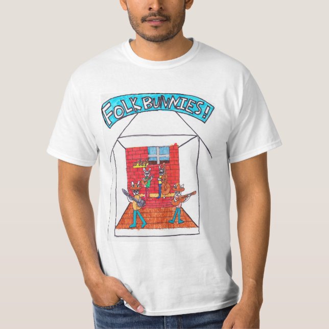 Eli Whitmore's Folk Bunnies! T-Shirt (Front)