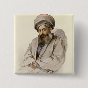 Elias - Jacobite Priest from Mesopotamia 15 Cm Square Badge