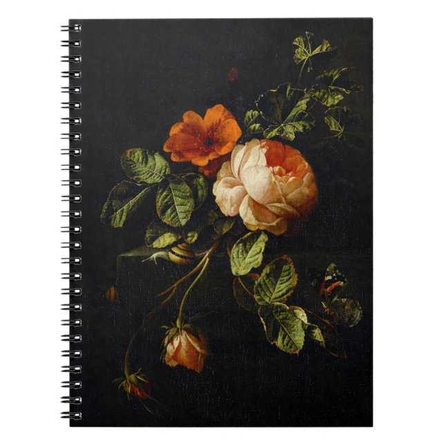 Elias van den Broeck, Still Life with Roses Notebook (Front)