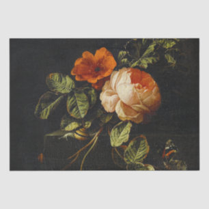 Elias van den Broeck, Still Life with Roses  Tissu Tissue Paper