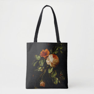 Elias van den Broeck, Still Life with Roses Tote Bag