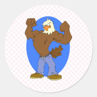 Eliav Eagle Classic Round Sticker