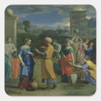 Eliezer and Rebecca at the Well, 1648 (oil on canv