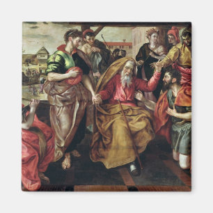 Eliezer Asking for Rebecca to Marry Isaac, 1562 Magnet