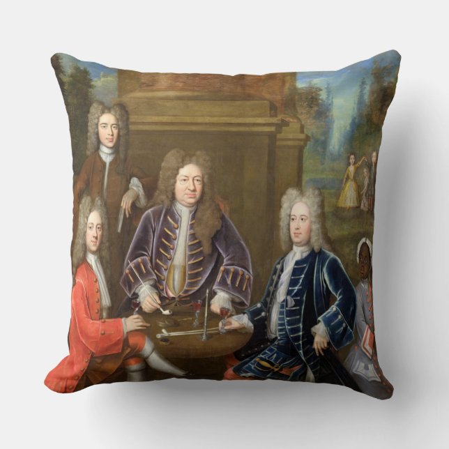 Elihu Yale (1648-1721) the second Duke of Devonshi Cushion (Front)