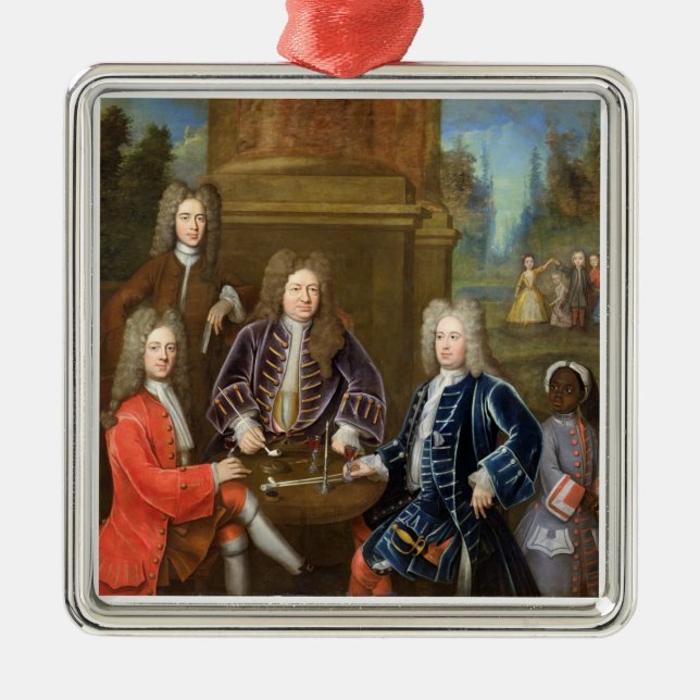Elihu Yale (1648-1721) the second Duke of Devonshi Metal Ornament (Front)