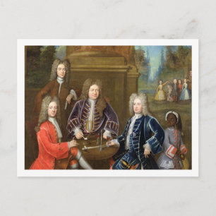 Elihu Yale (1648-1721) the second Duke of Devonshi Postcard