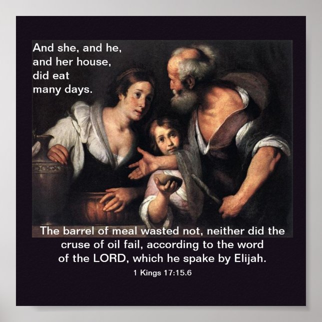 Elijah and the widow of Zarephath - Poster (Front)