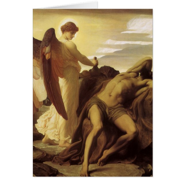 Elijah in Wilderness by Lord Frederic Leighton (Front)