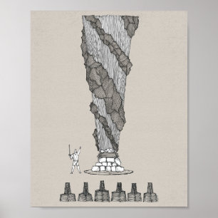 Elijah on Mount Carmel - Fire from Heaven Poster