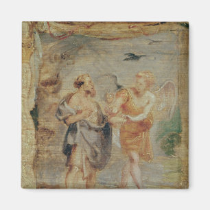 Elijah Receiving Bread and Water from an Angel Magnet