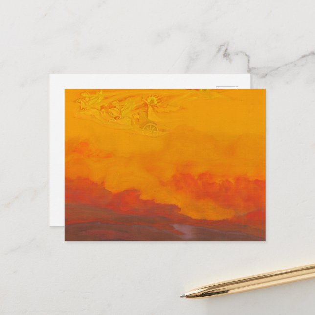 Elijah the Prophet by Nicholas Roerich Postcard (Front/Back In Situ)