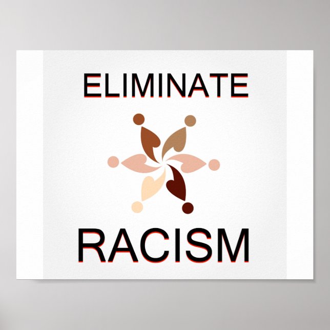Eliminate racism poster (Front)