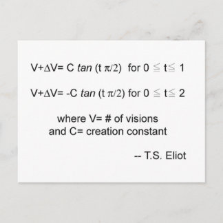 Eliot's Theorem Postcard