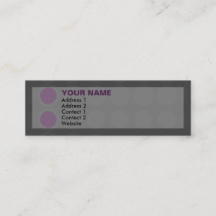 elipses : purples : mini business card
