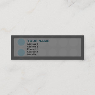 elipses : teals : mini business card