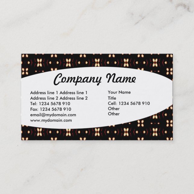 Eliptical - Abstract 012 Business Card (Front)
