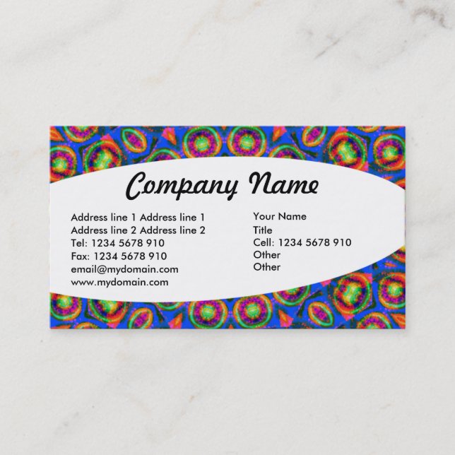 Eliptical - Abstract 023 Business Card (Front)