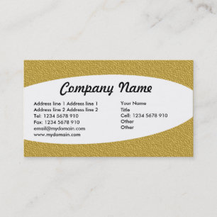 Eliptical - Amber Embossed Texture Business Card