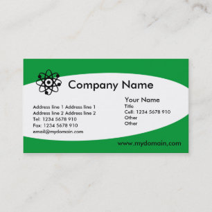 Eliptical - Grass Green Business Card