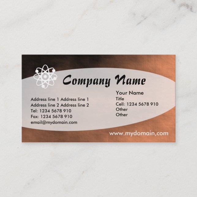 Eliptical - Martian Sandstorm Business Card (Front)