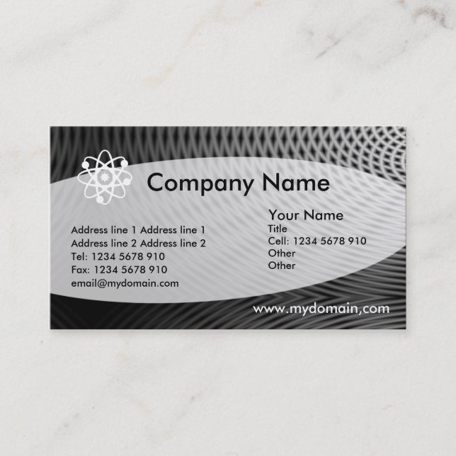 Eliptical - Moon Ray Business Card (Front)