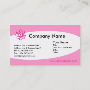 Eliptical - Pink Business Card