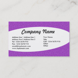 Eliptical - Purple Embossed Texture Business Card