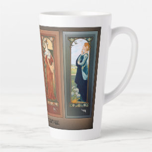 Élisabeth Sonrel Art Nouveau Maiden Bird Series Latte Mug