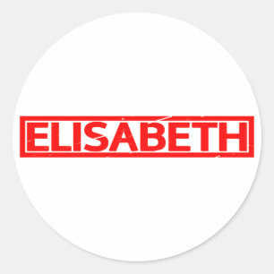 Elisabeth Stamp Classic Round Sticker