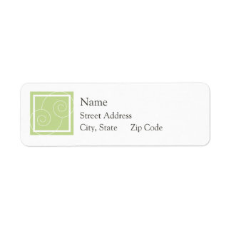 Elise - Green Return Address Label