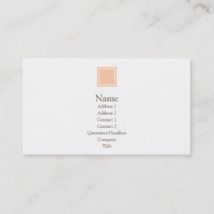 Elise - Peach Business Card