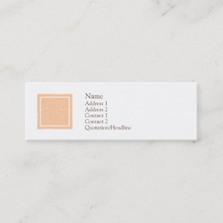 Elise - Peach Mini Business Card