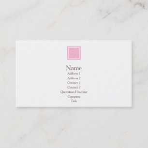 Elise - Pink Business Card