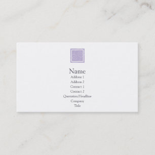 Elise - Purple Business Card