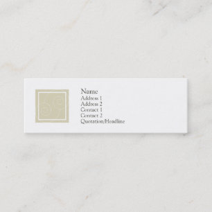 Elise - Tan Mini Business Card