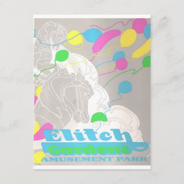 Elitch Gardens Amusement Park Postcard (Front)