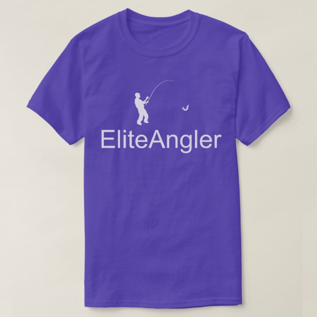 Elite Angler Fishing Club German Saying  T-Shirt (Design Front)