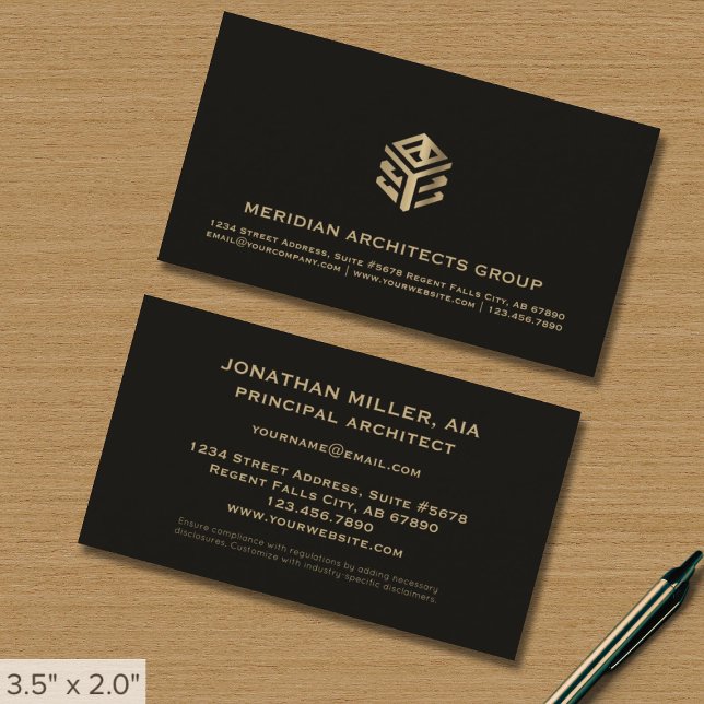 Elite Architect Business Card (Creator Uploaded)