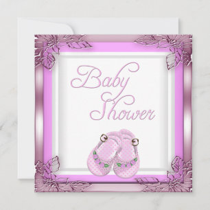 Elite Baby Shower Baby Girl Pink Elite Invitation