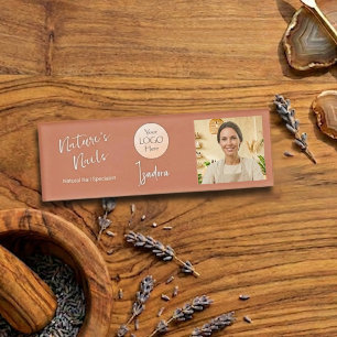 Elite Boutique Nail Salon Script Brand Photo Logo Name Tag
