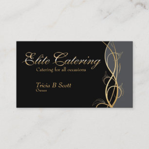 Elite Catering - custom Business Card