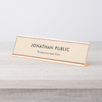 Elite Champagne Colour Rose Gold Simple Design