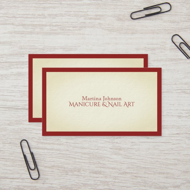 Elite classy frame stylish look business card (Front/Back In Situ)
