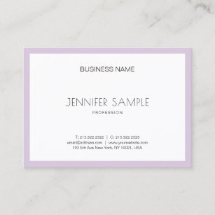 Elite Clean Design Trendy Violet Purple Luxury Business Card
