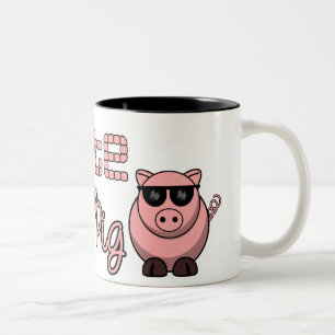 Elite Culture Pig Two-Tone Coffee Mug